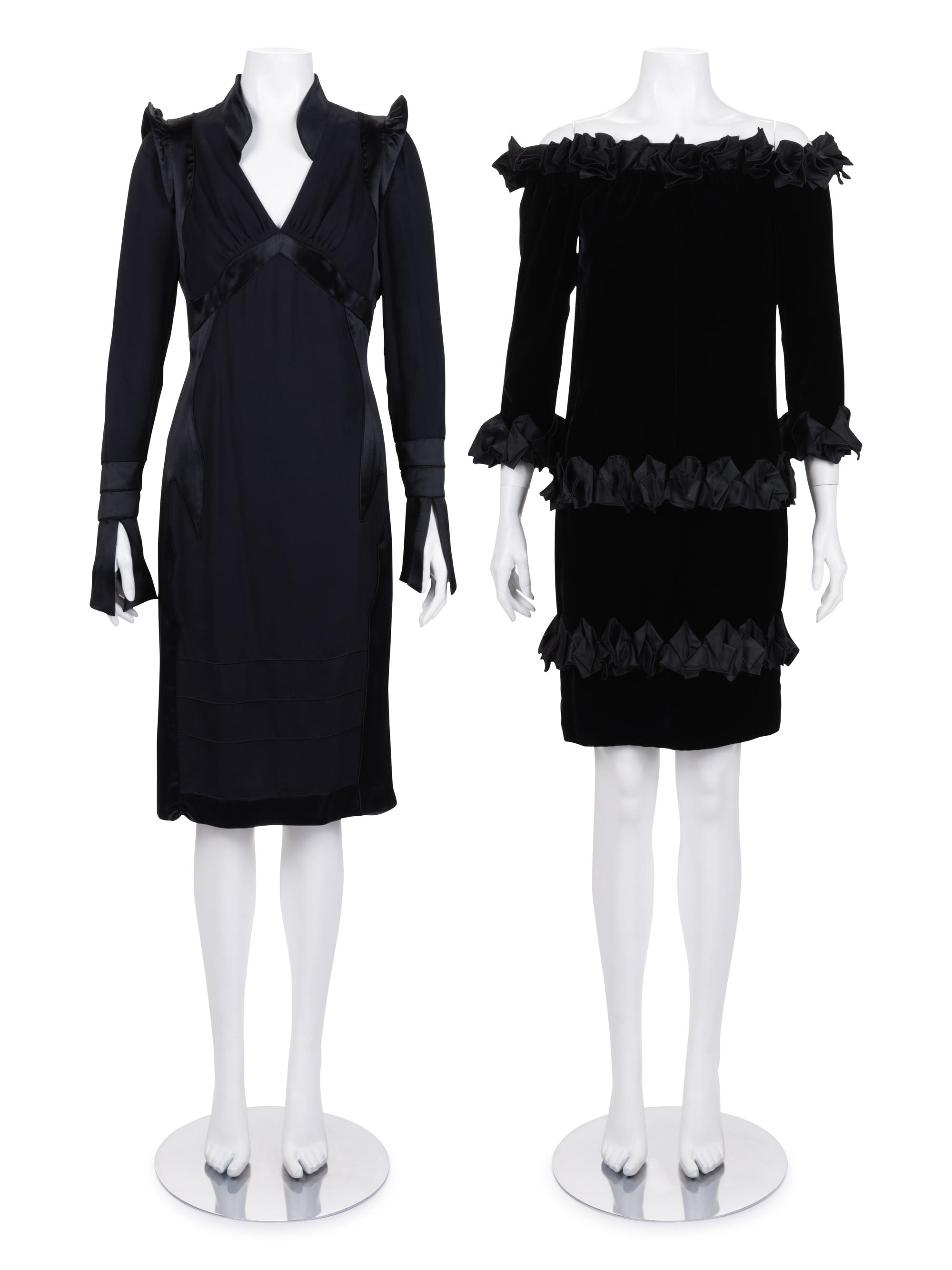 Two Yves Saint Laurent Dresses, 1980-2000s
