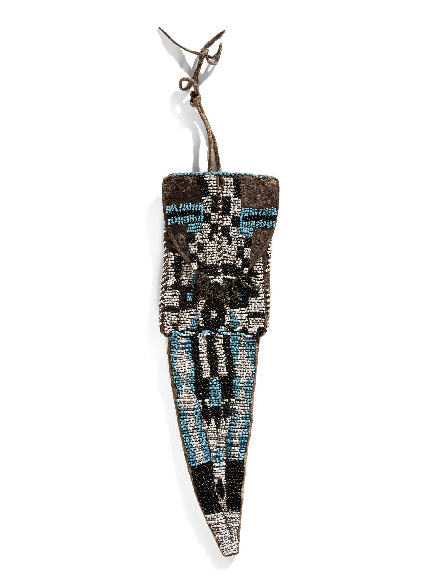 Ute Beaded Tab Bag, Made from a Recycled Boot