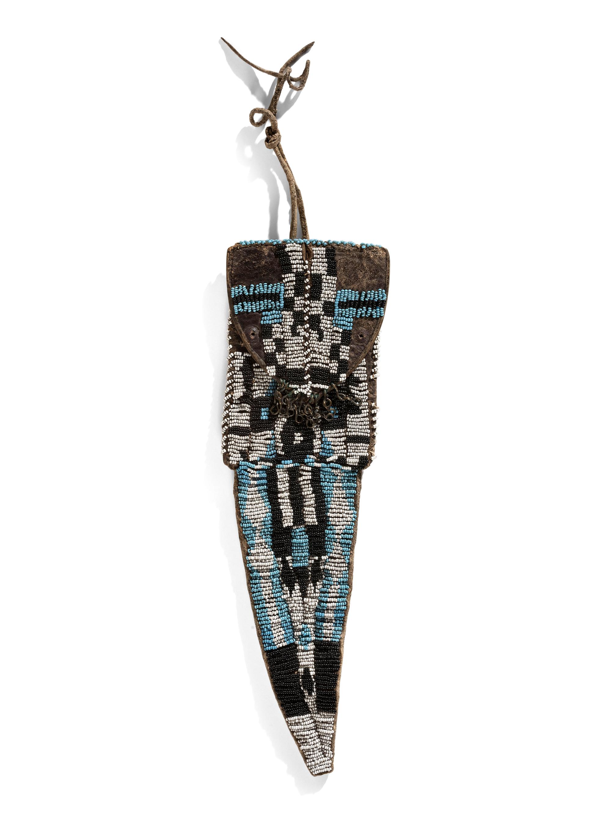 Ute Beaded Tab Bag, Made from a Recycled Boot