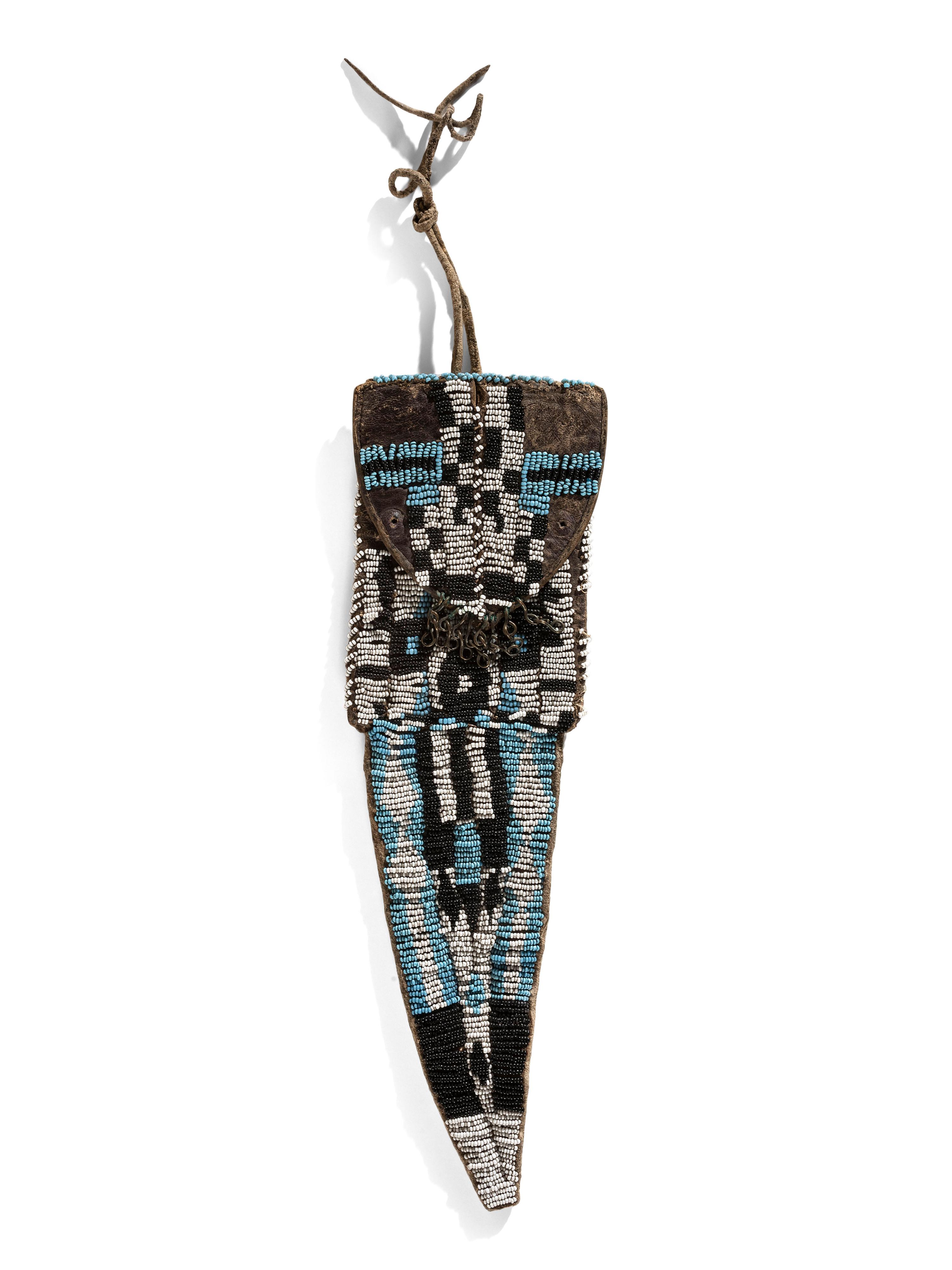 Ute Beaded Tab Bag, Made from a Recycled Boot