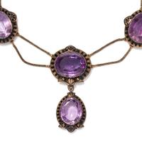ANTIQUE, AMETHYST NECKLACE