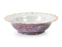 A Carolyn Barlock Iridescent Porcelain Grouping