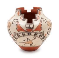 Zia Jar with Cutout Design, with birds