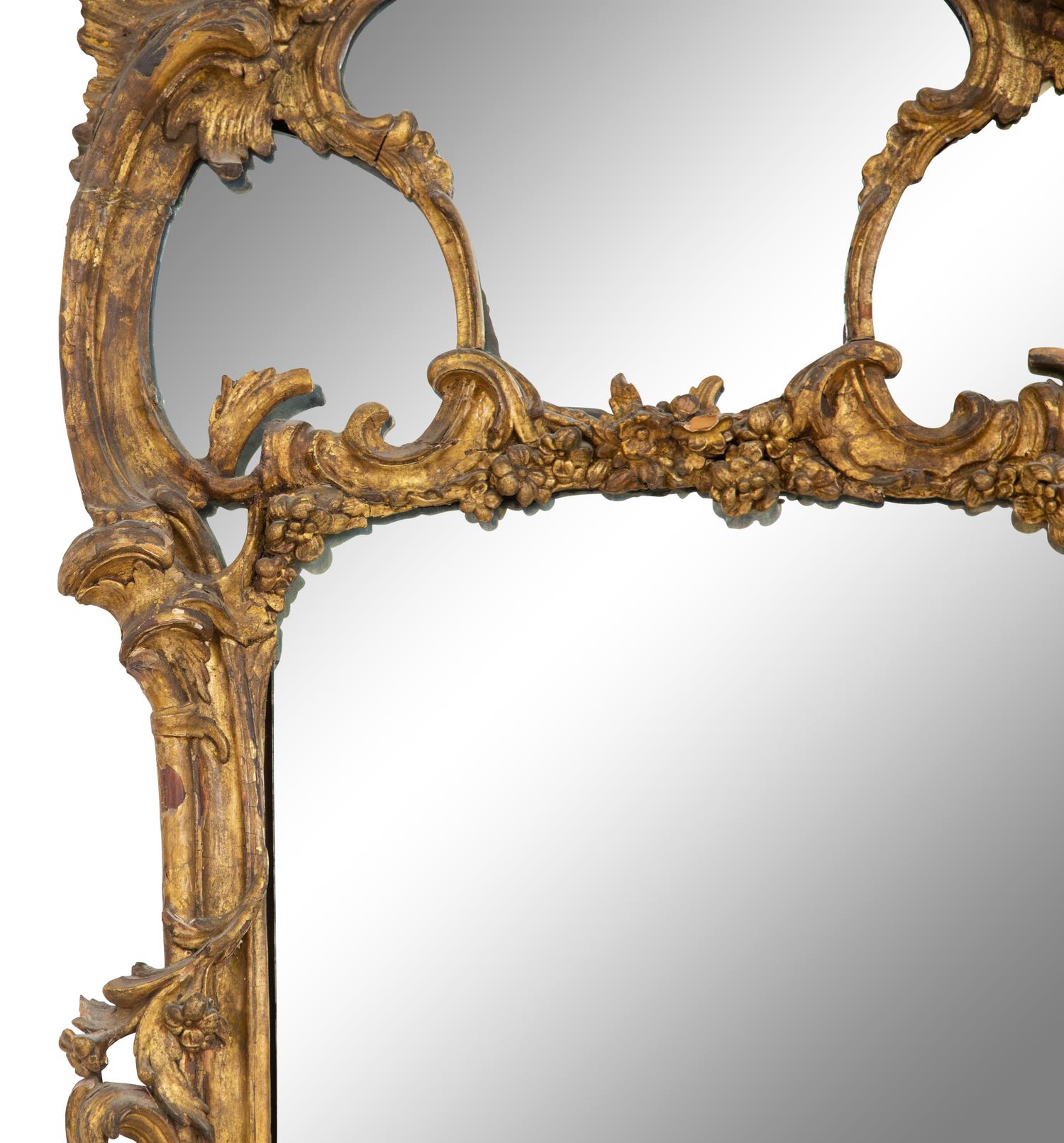 An Italian Giltwood Pier Mirror