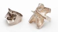 A Collection of Modernist Sterling Silver Rings, Finland, 23.60 dwts