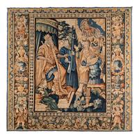 A Pair of Flemish Wool Tapestries Depicting Scenes from the Judgement of Paris
