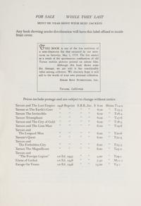 BURROUGHS, EDGAR RICE. 7 later reprints pubs by Edgar Rice Burroughs, Inc.
