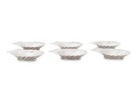 Six Mexican Silver Shell-Shaped Dishes