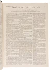 HARDY, Thomas (1840-1928). "Tess of the d'Urbervilles." Bound in: The Graphic , vol. 44, nos. 1, 127-1,151. London: Illustrated Newspapers Ltd., 4 July-26 December 1891.
