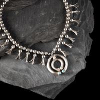 Navajo Child's Squash Blossom Necklace