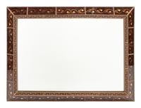 An Eglomisé Decorated Mirror