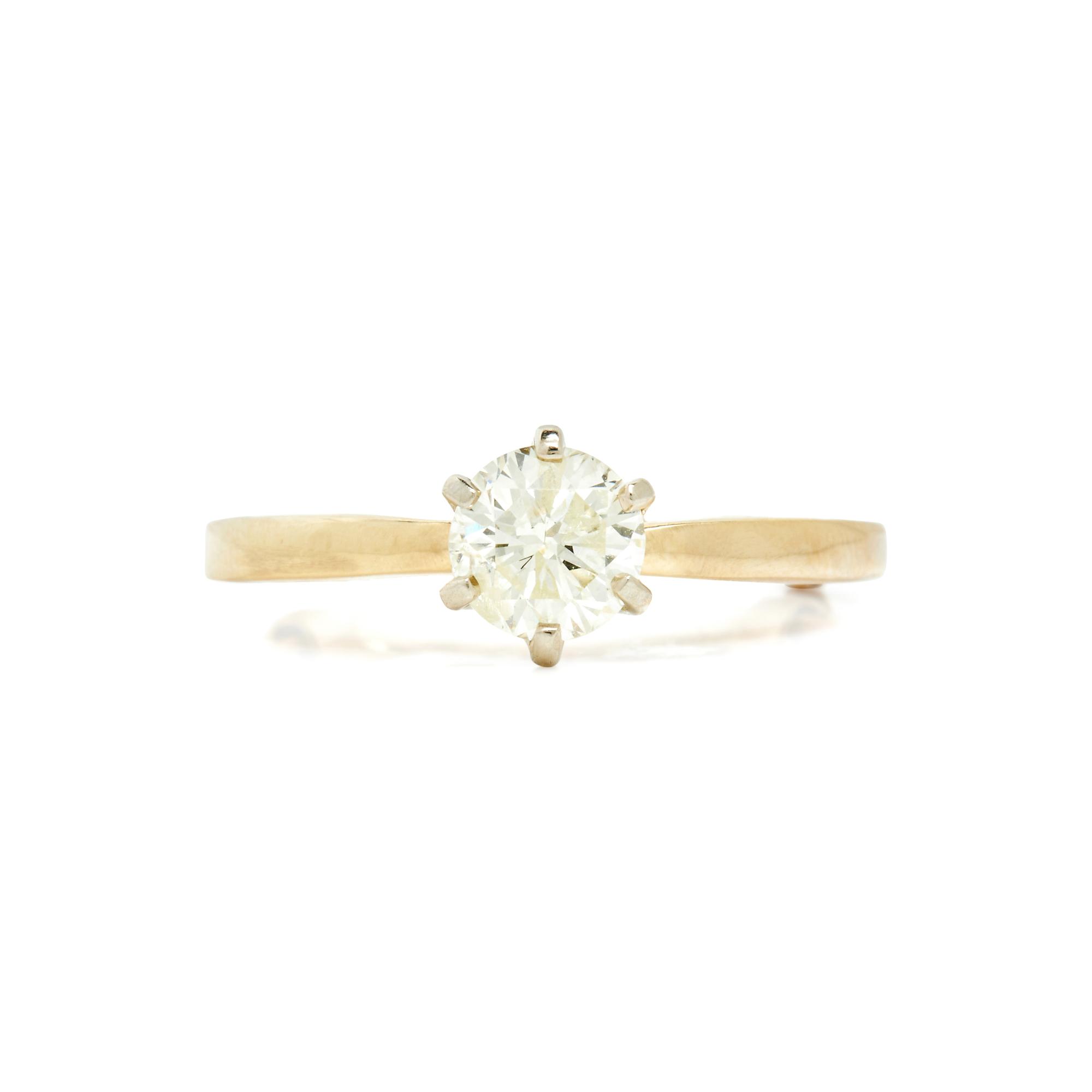 YELLOW GOLD AND DIAMOND RING
