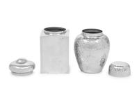 An American Silver Tea Caddy
