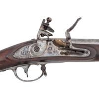 U.S. Model 1822/28 (1816 Type III) Flintlock Musket by Springfield with Bayonet