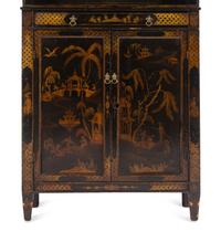 A Regency Chinoiserie Decorated Chiffonier