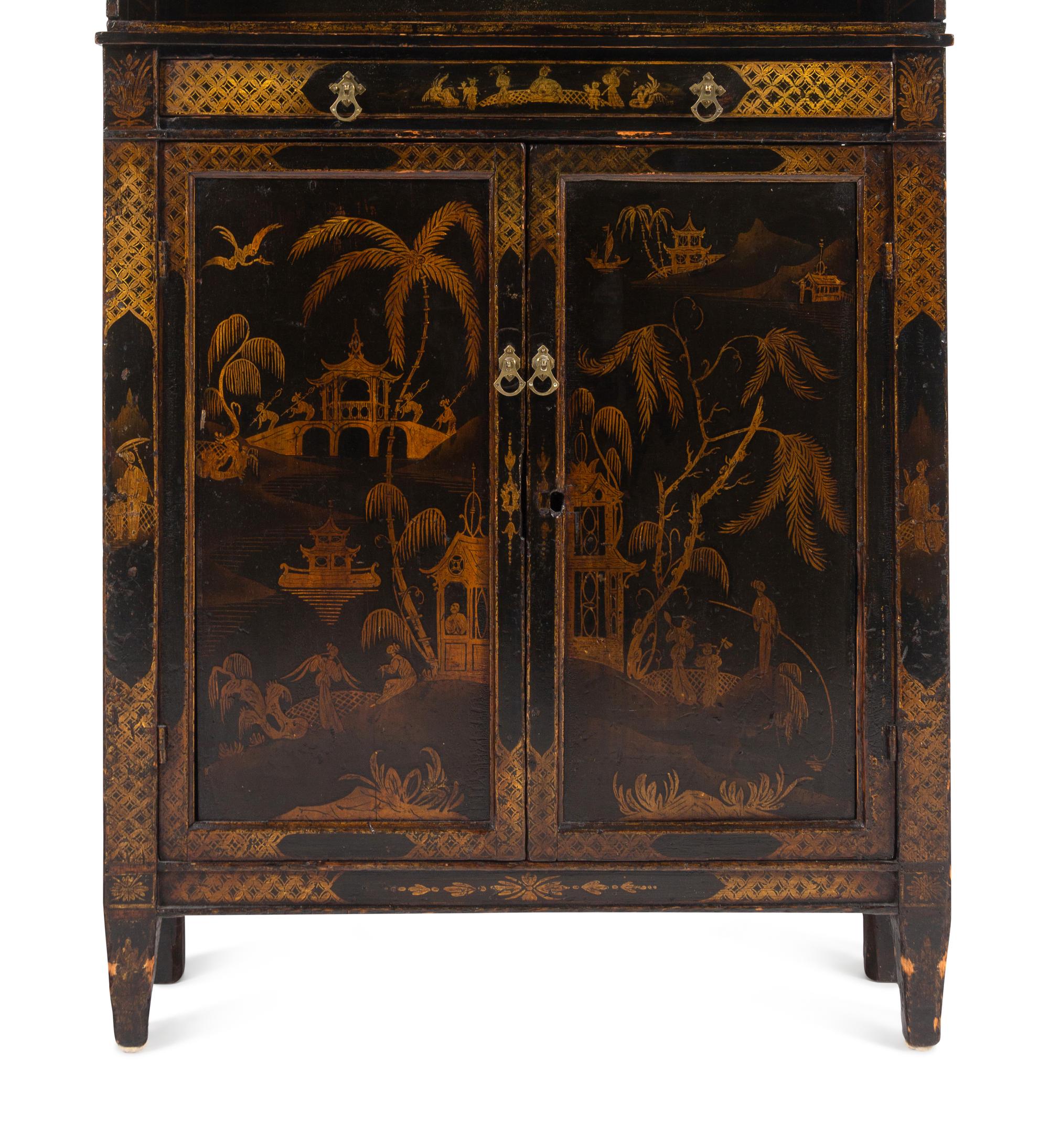 A Regency Chinoiserie Decorated Chiffonier