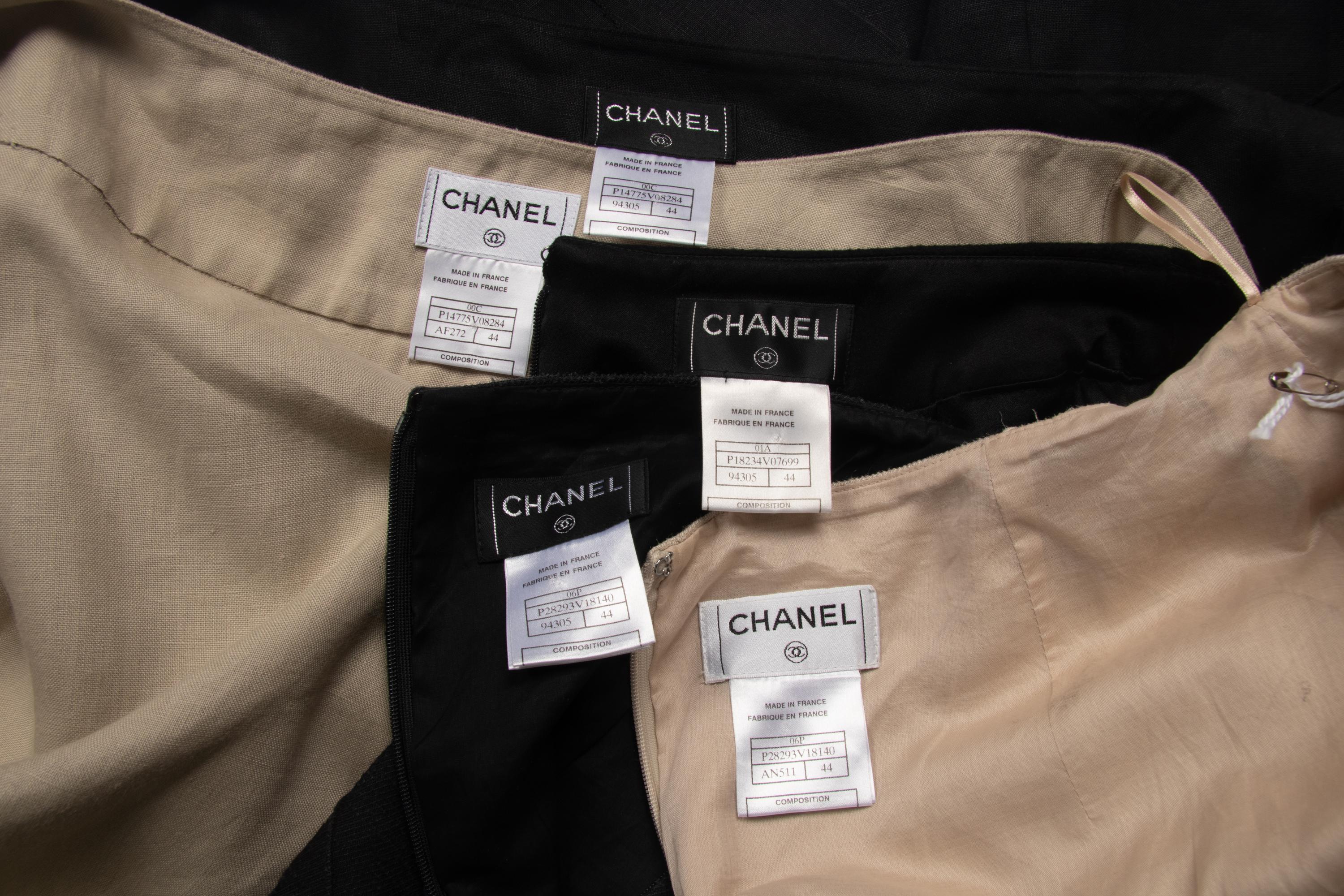 Five Chanel Skirts