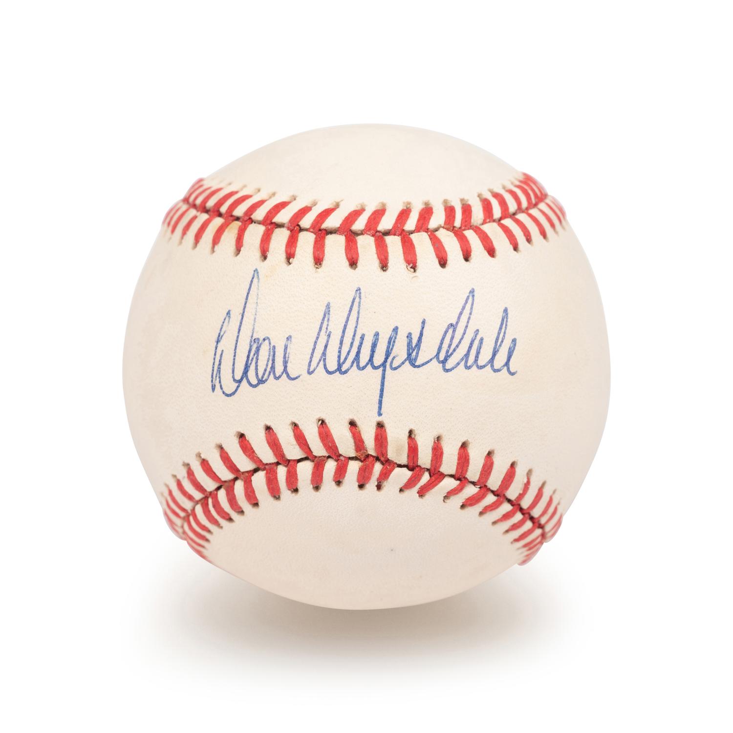 A Don Drysdale Signed Autograph Baseball (Beckett Authentication Services BAS Certified),