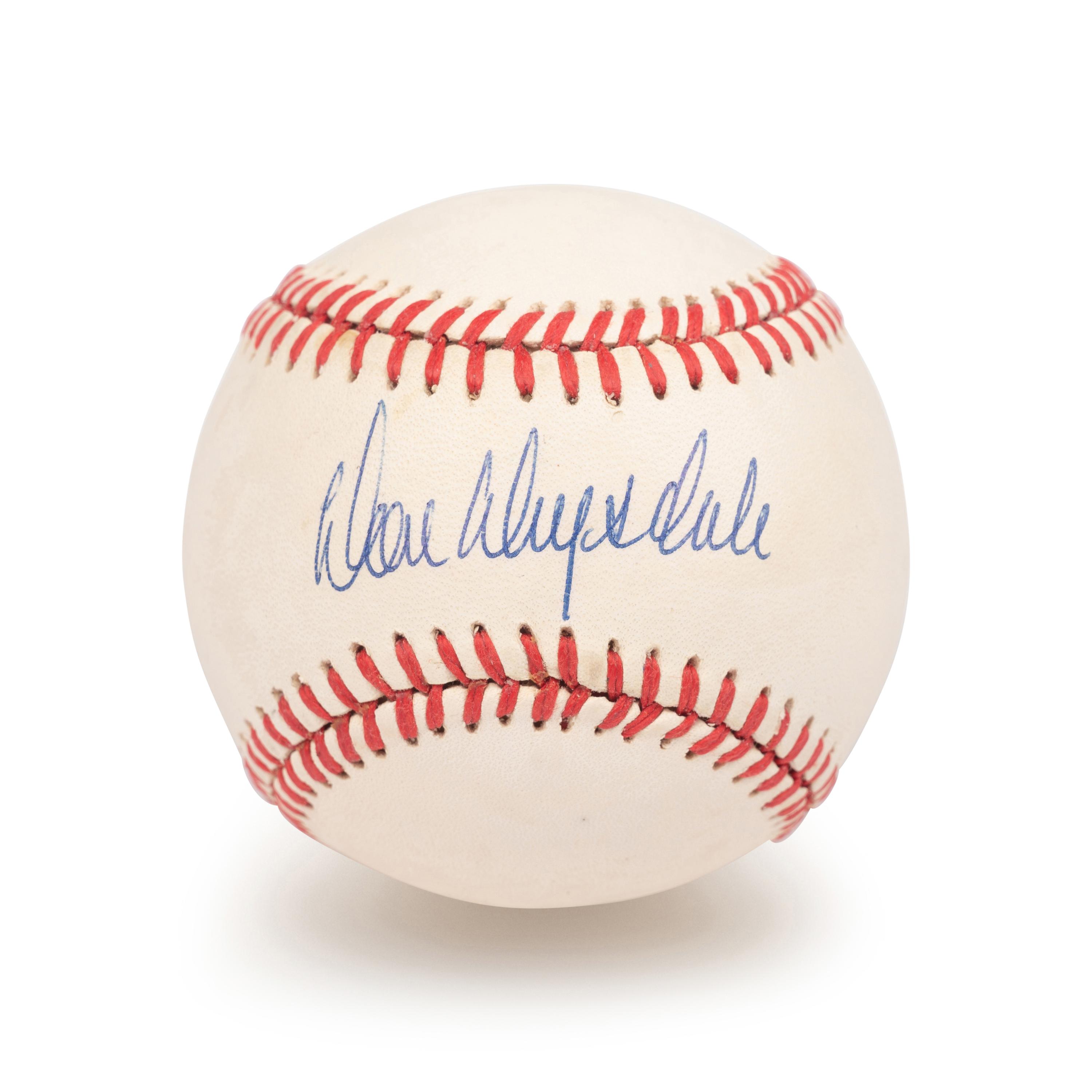 A Don Drysdale Signed Autograph Baseball (Beckett Authentication Services BAS Certified),
