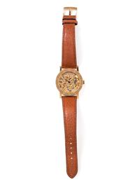 BVLGARI, 18K YELLOW GOLD SKELETON WRISTWATCH