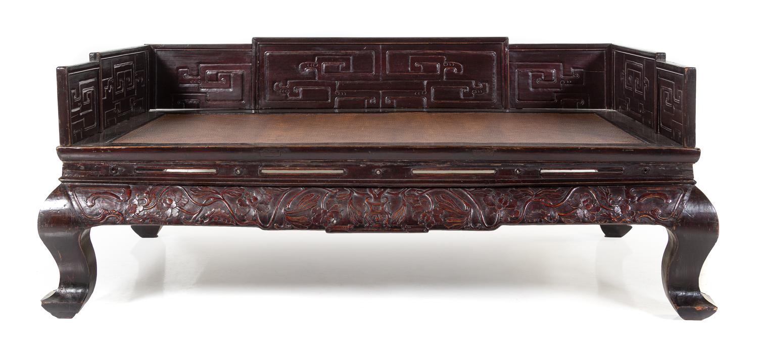 A Chinese Hardwood Couch Bed, Luohan Chuang