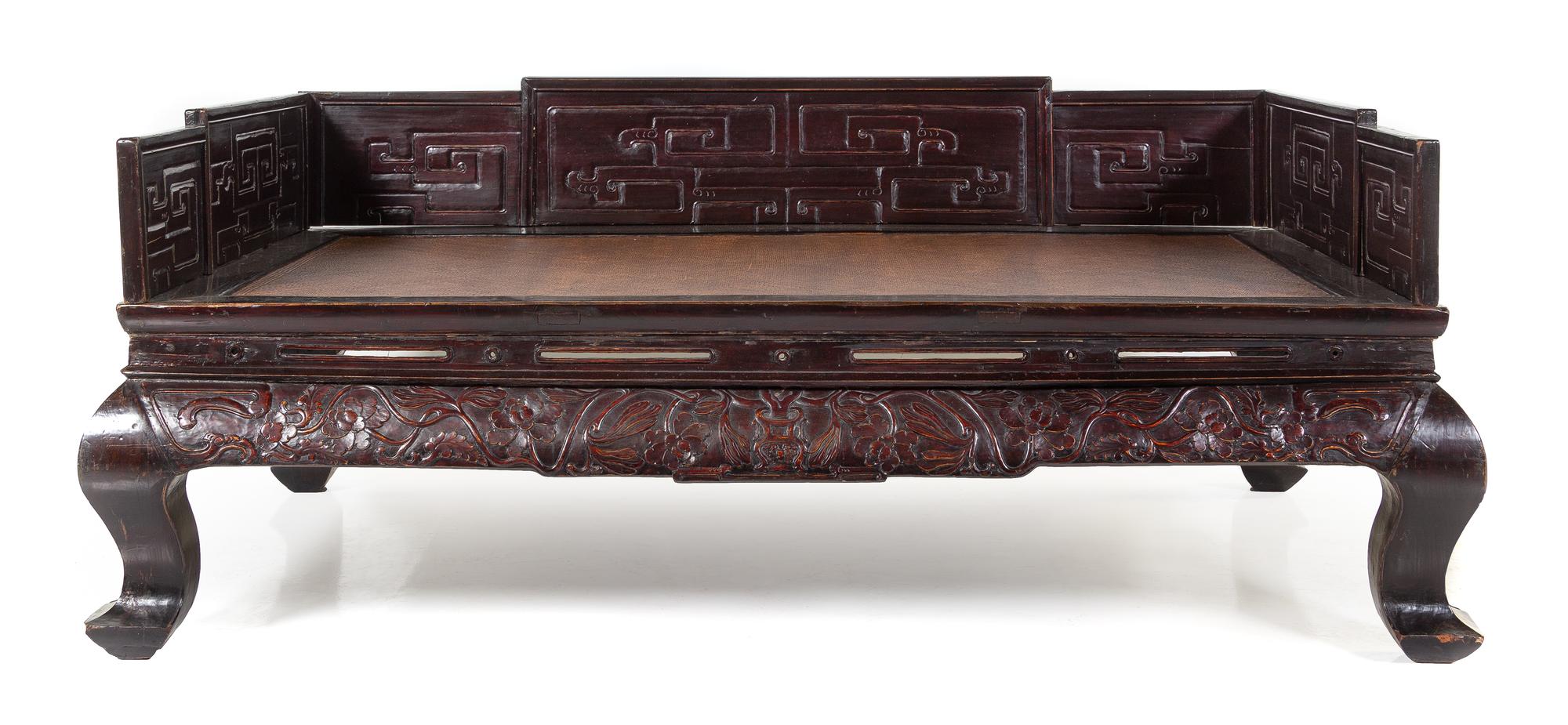 A Chinese Hardwood Couch Bed, Luohan Chuang