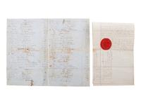 [SLAVERY & ABOLITION]. A group of 2 documents related to female South Carolina enslavers, comprising: