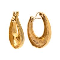 YELLOW GOLD EARCLIPS