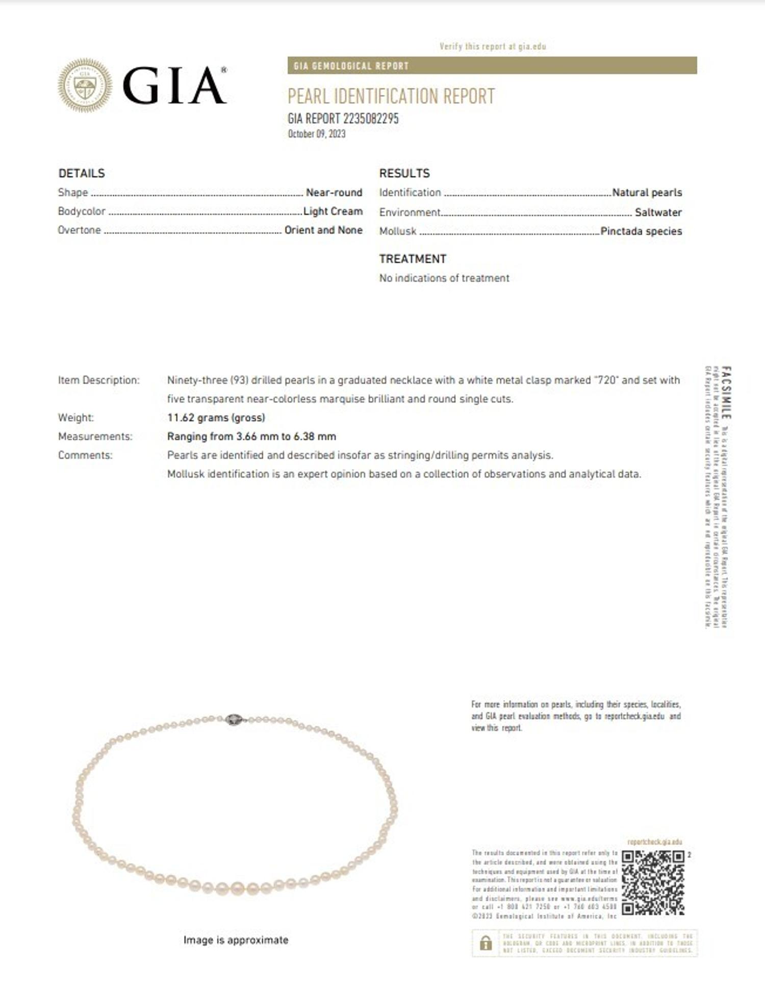 ANTIQUE, NATURAL PEARL NECKLACE
