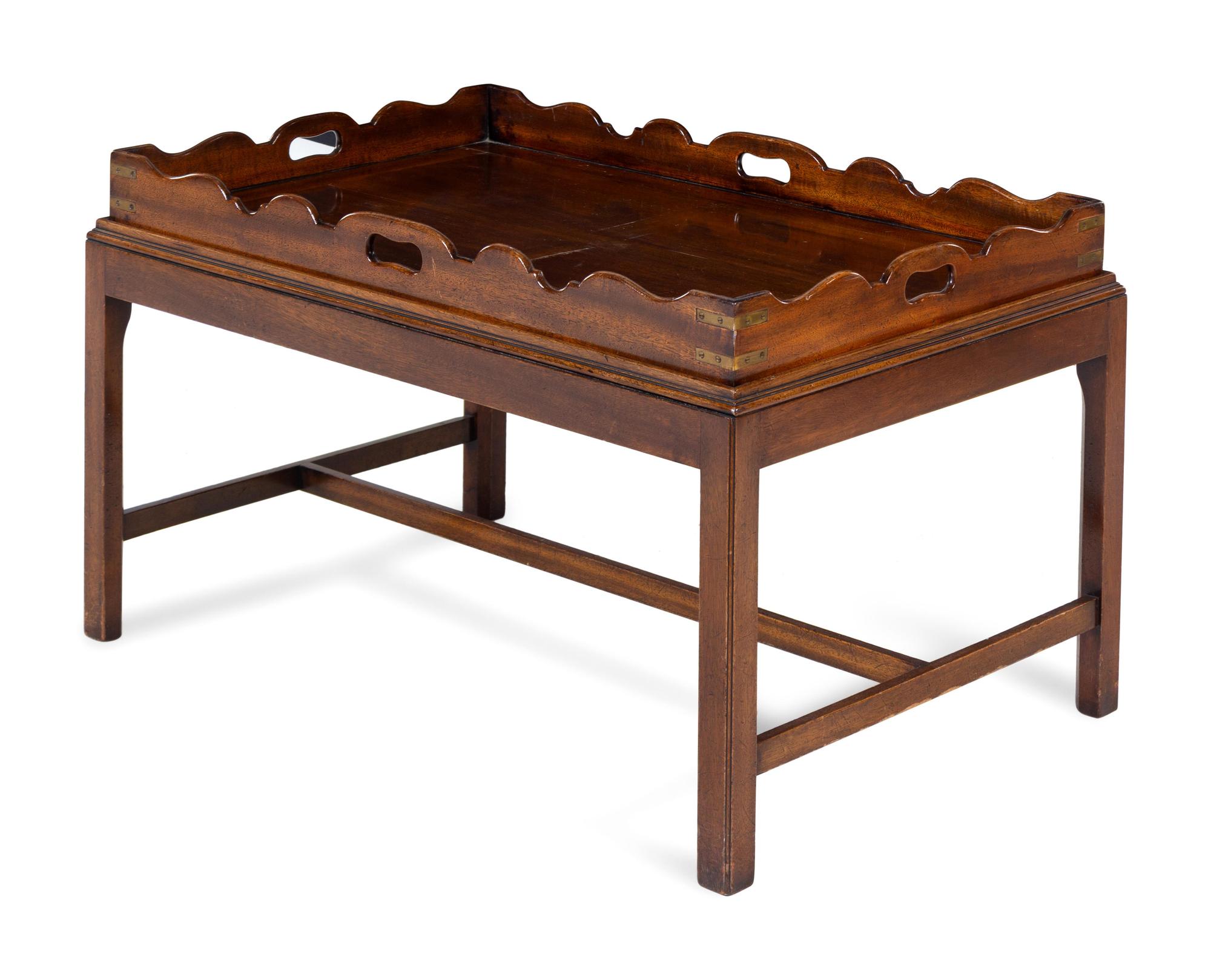 A George III Style Mahogany Tray Table