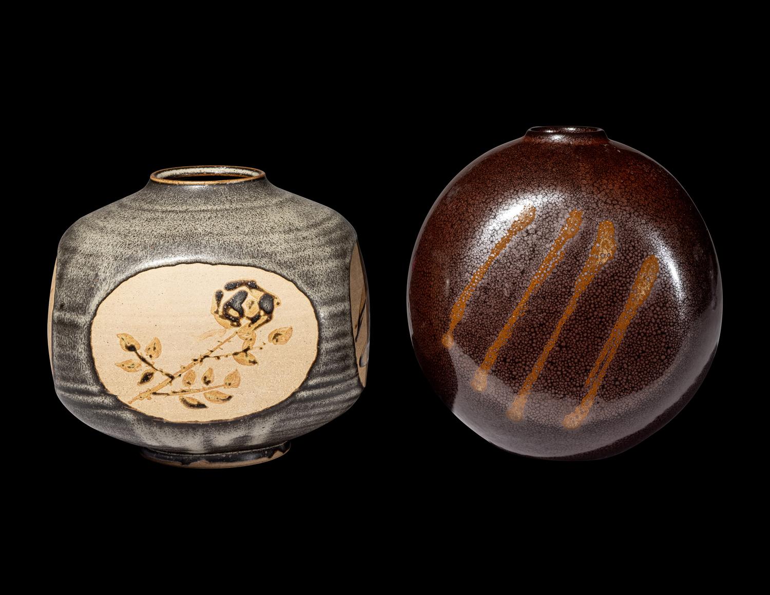 Two Japanese Studio Pottery Vases