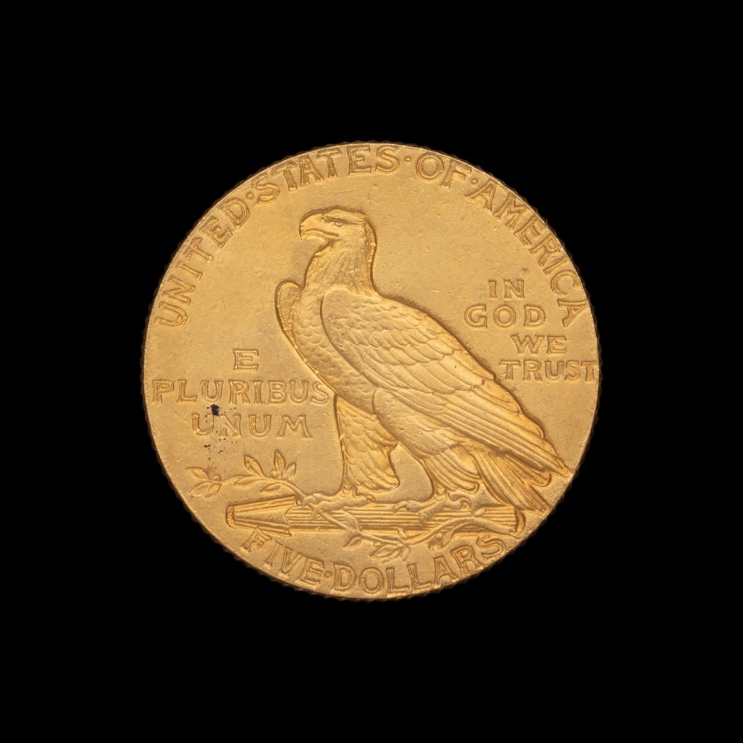 A 1911 Indian Head $5 Gold Coin