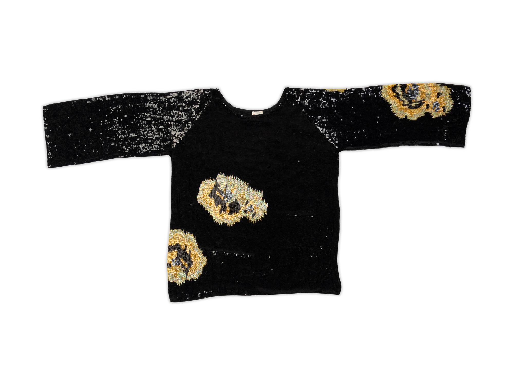 Four Geoffrey Beene Sequined and Beaded Tops, 1980-90s