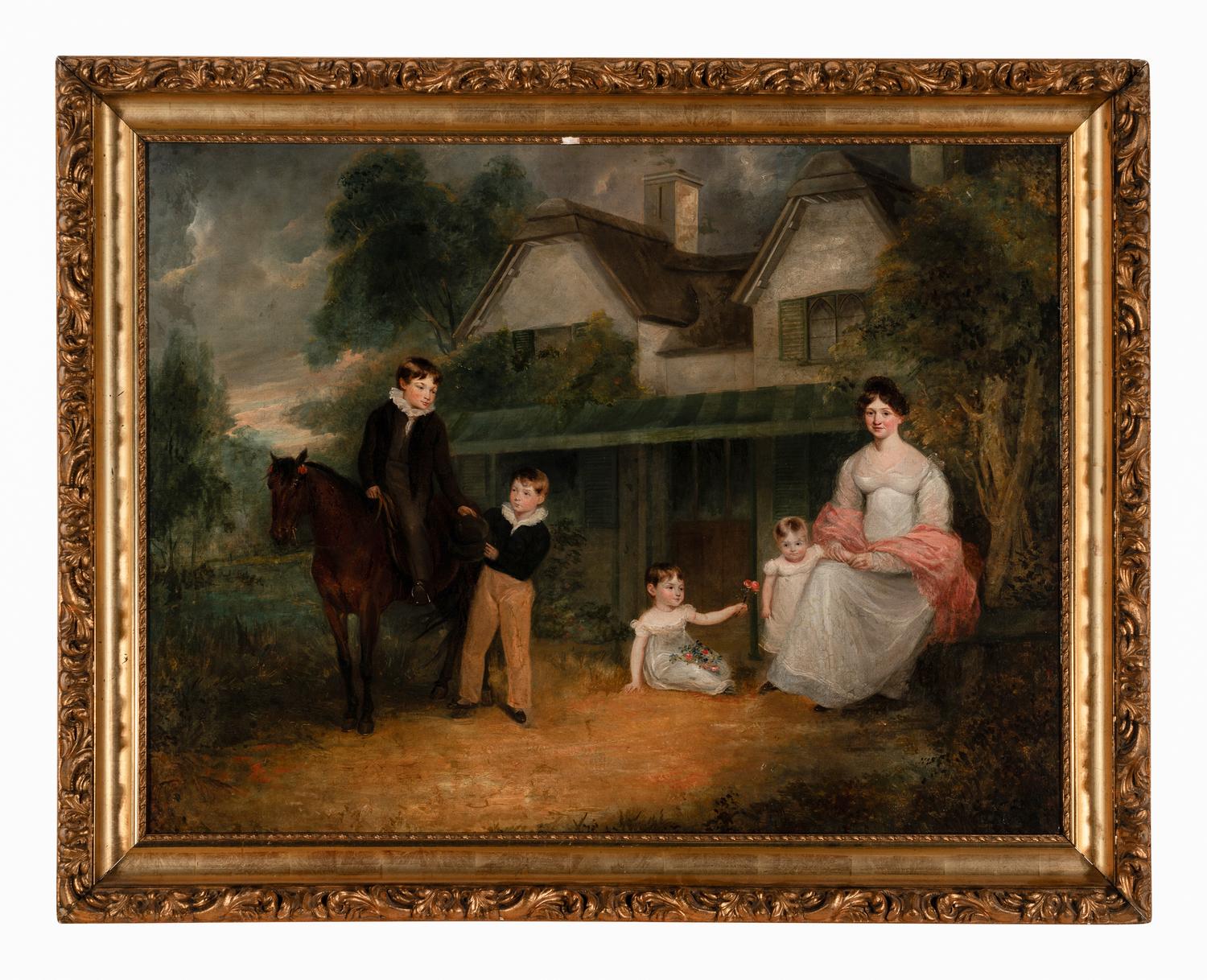 Elizabeth M. Mason and Children, c. 1825