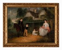 Elizabeth M. Mason and Children, c. 1825