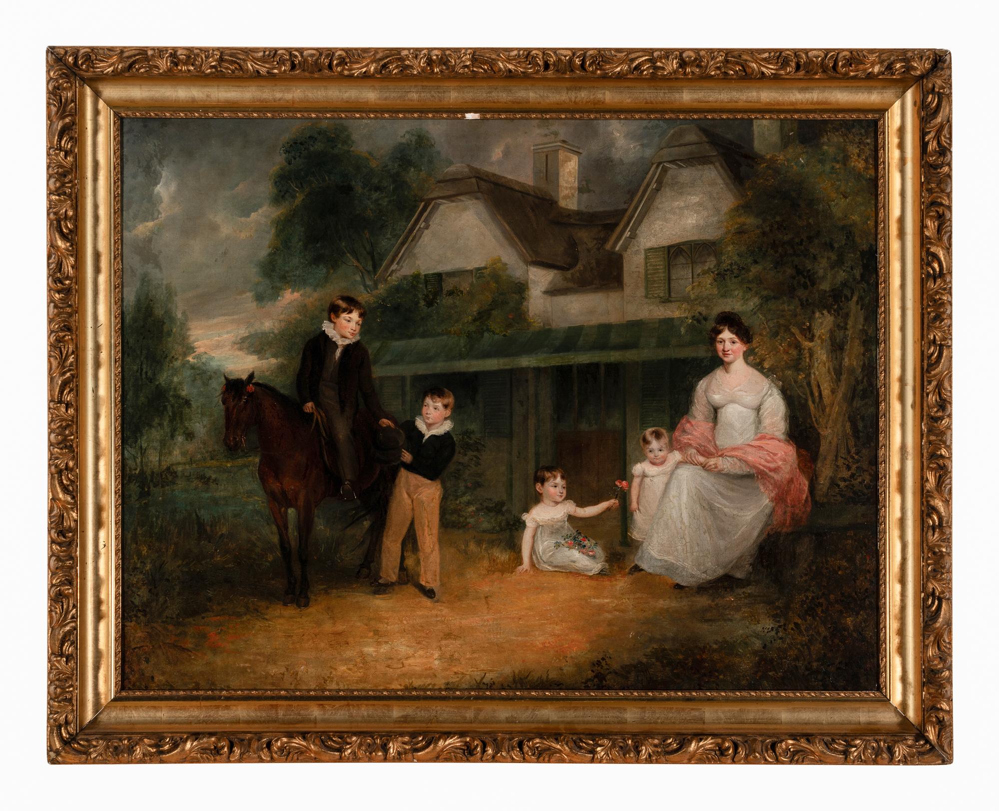 Elizabeth M. Mason and Children, c. 1825