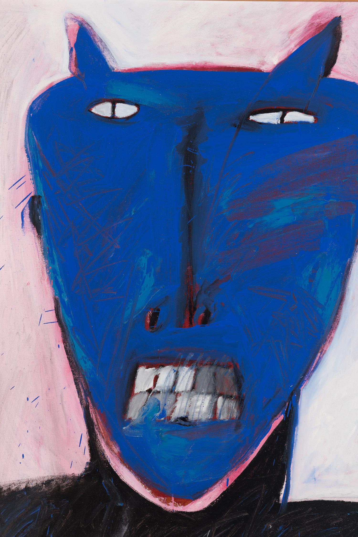 American Portrait with Blue