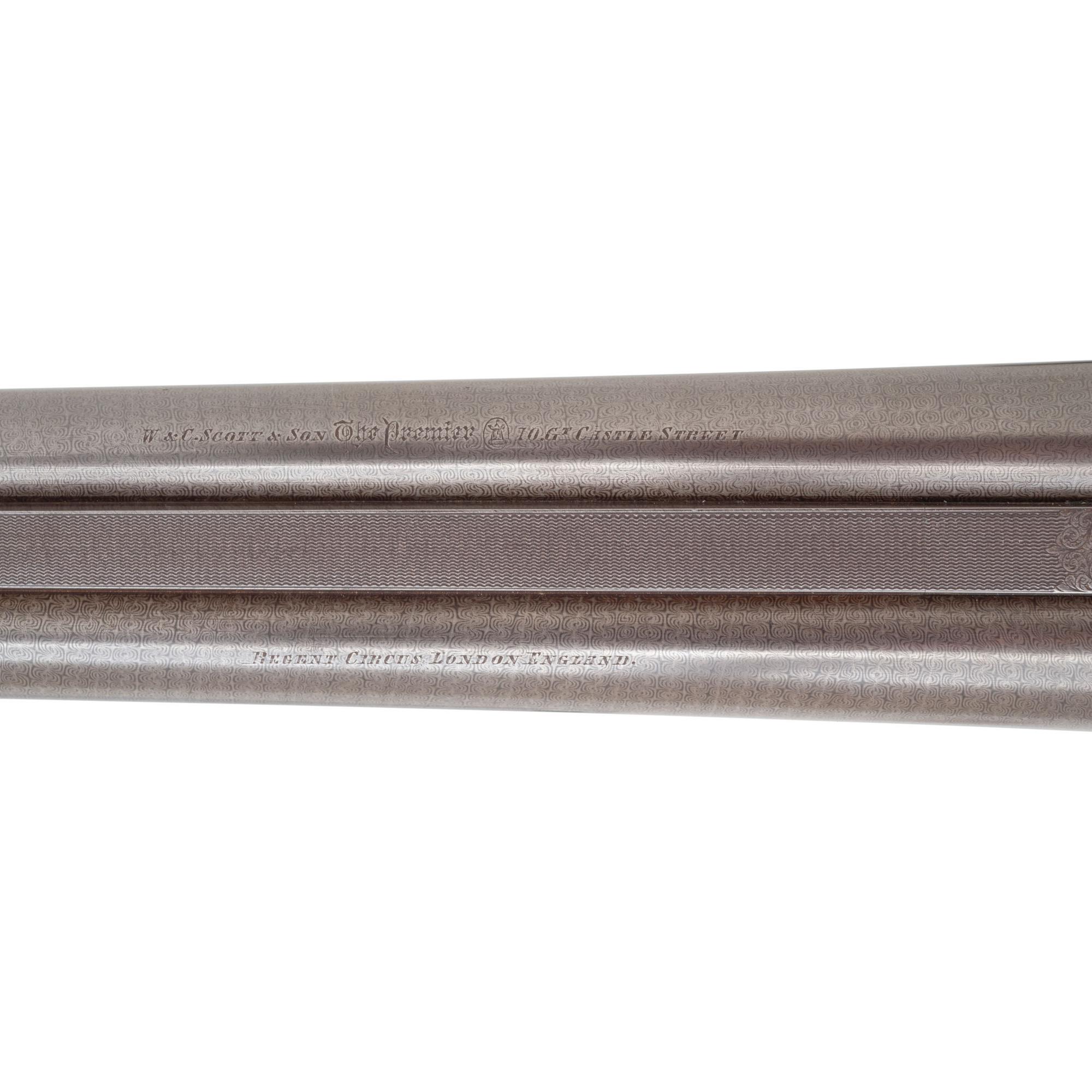 W & C Scott & Son Premier Ejector 12 Gauge Shotgun in Travel Case