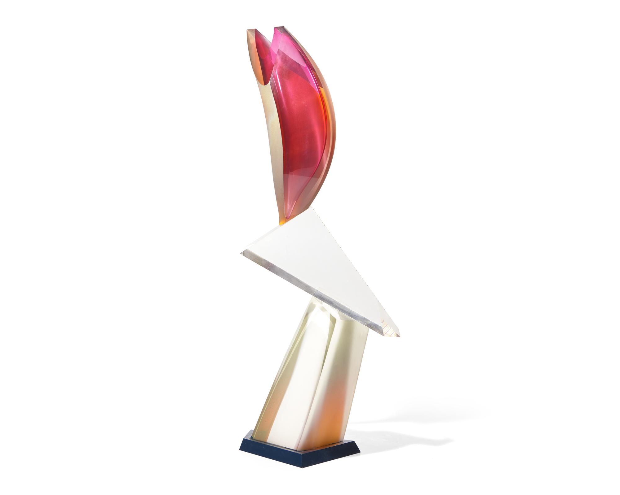Abstract Sculpture with Polychrome Design, 1989