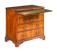 A George I Line-Inlaid Walnut Chest of Drawers