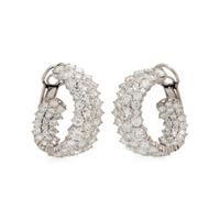 DIAMOND AND PLATINUM EARRINGS