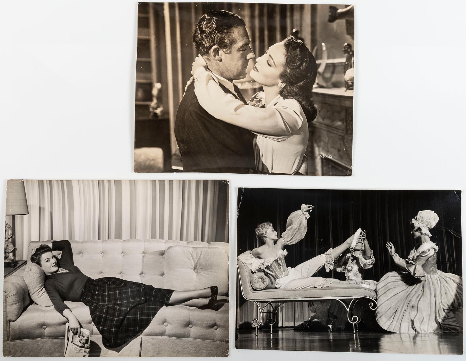 [HOLLYWOOD]. A group of 85 promotional photographs featuring Hollywood stars and movie stills, comprising: