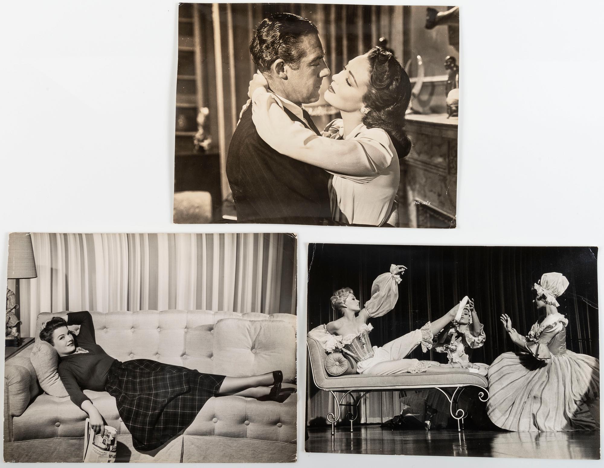 [HOLLYWOOD]. A group of 85 promotional photographs featuring Hollywood stars and movie stills, comprising:
