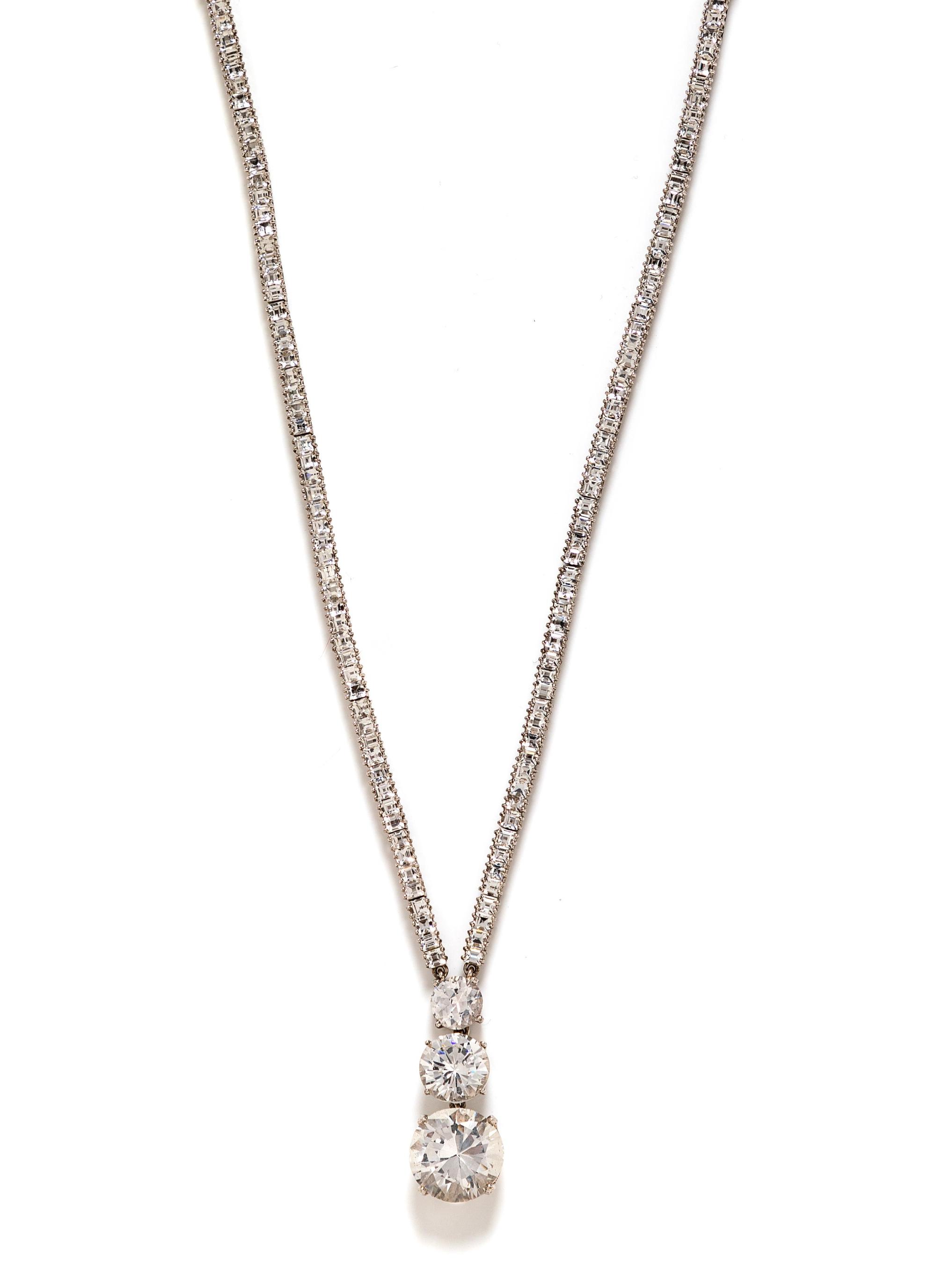 Nine Assorted Necklaces and One Buddha Pin, 1980-2000s