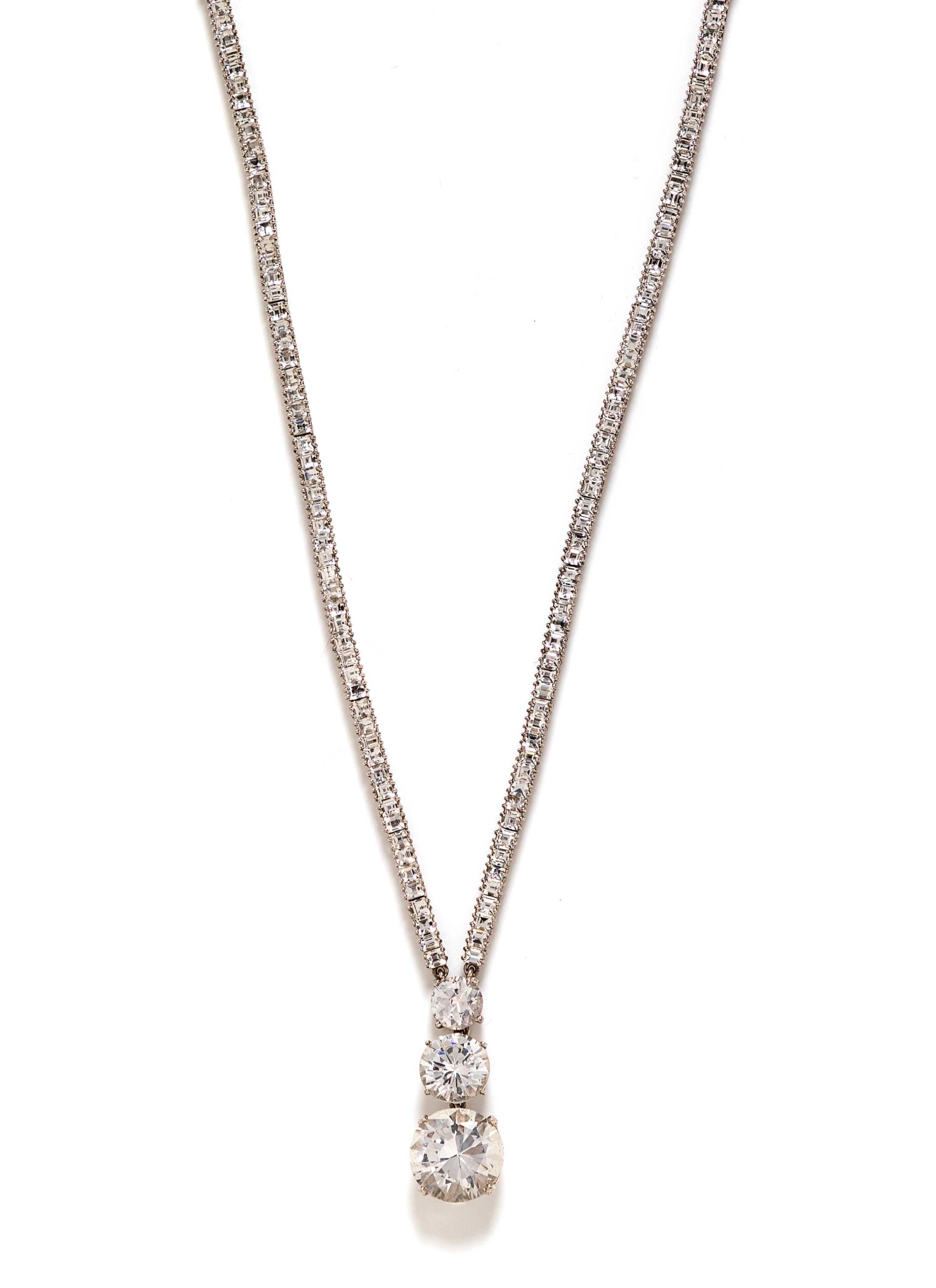 Nine Assorted Necklaces and One Buddha Pin, 1980-2000s