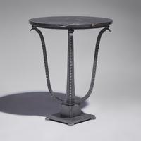 Edgar Brandt (French, 1880-1960) — French Art Deco End Table, c. 1925