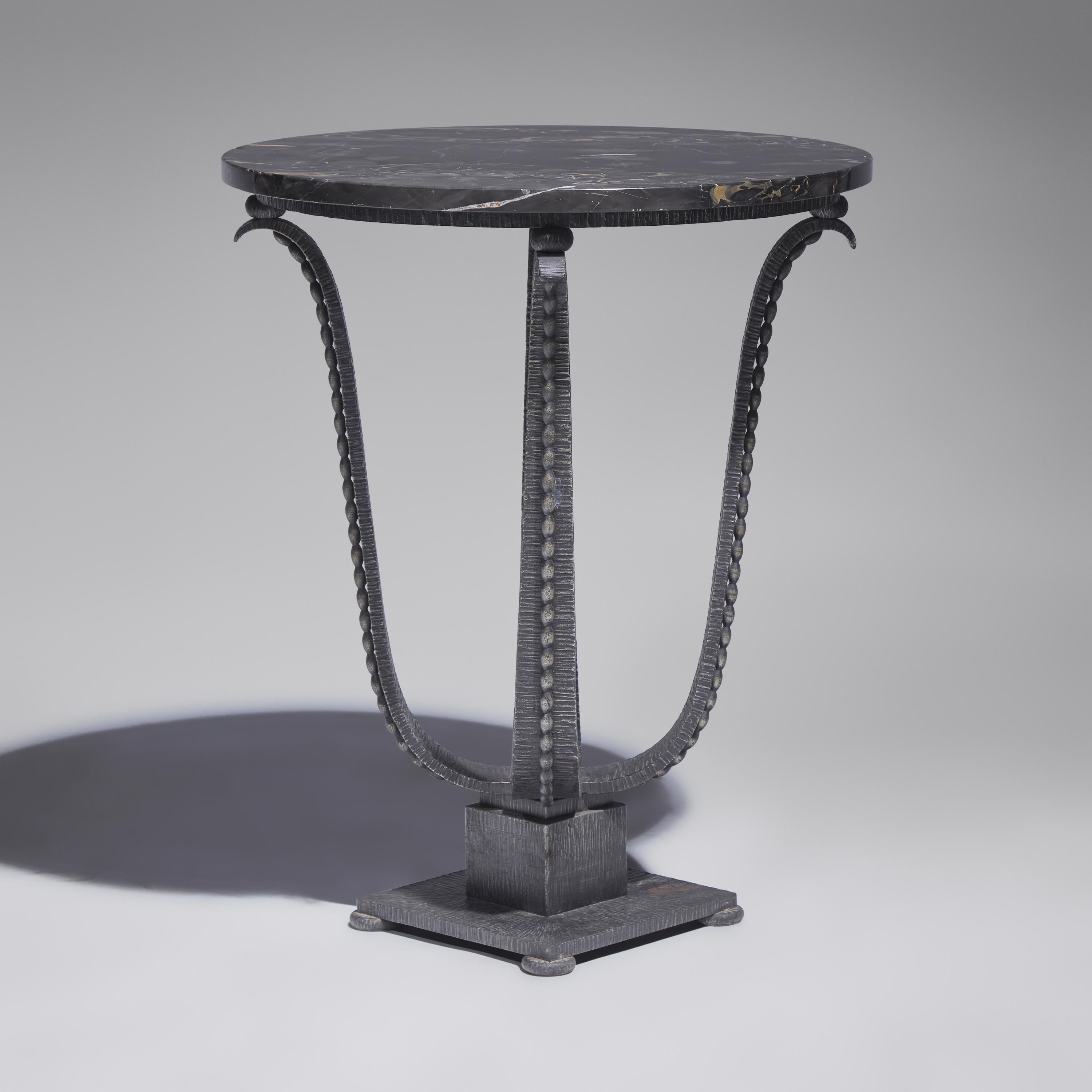 Edgar Brandt (French, 1880-1960) — French Art Deco End Table, c. 1925