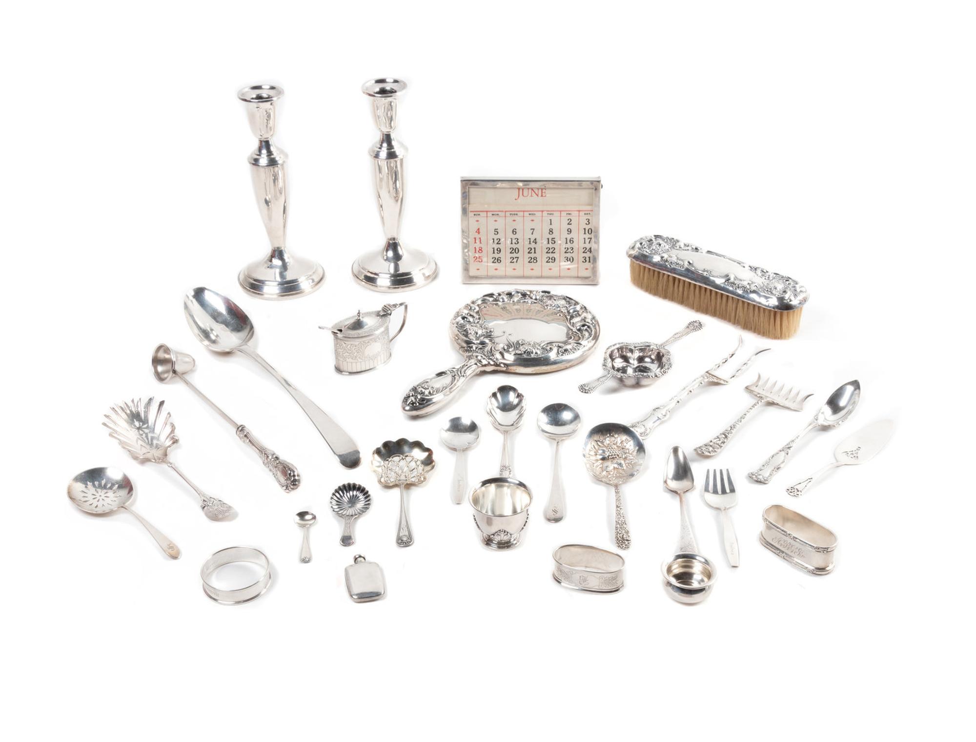 A Collection of Silver Serving and Desk Articles