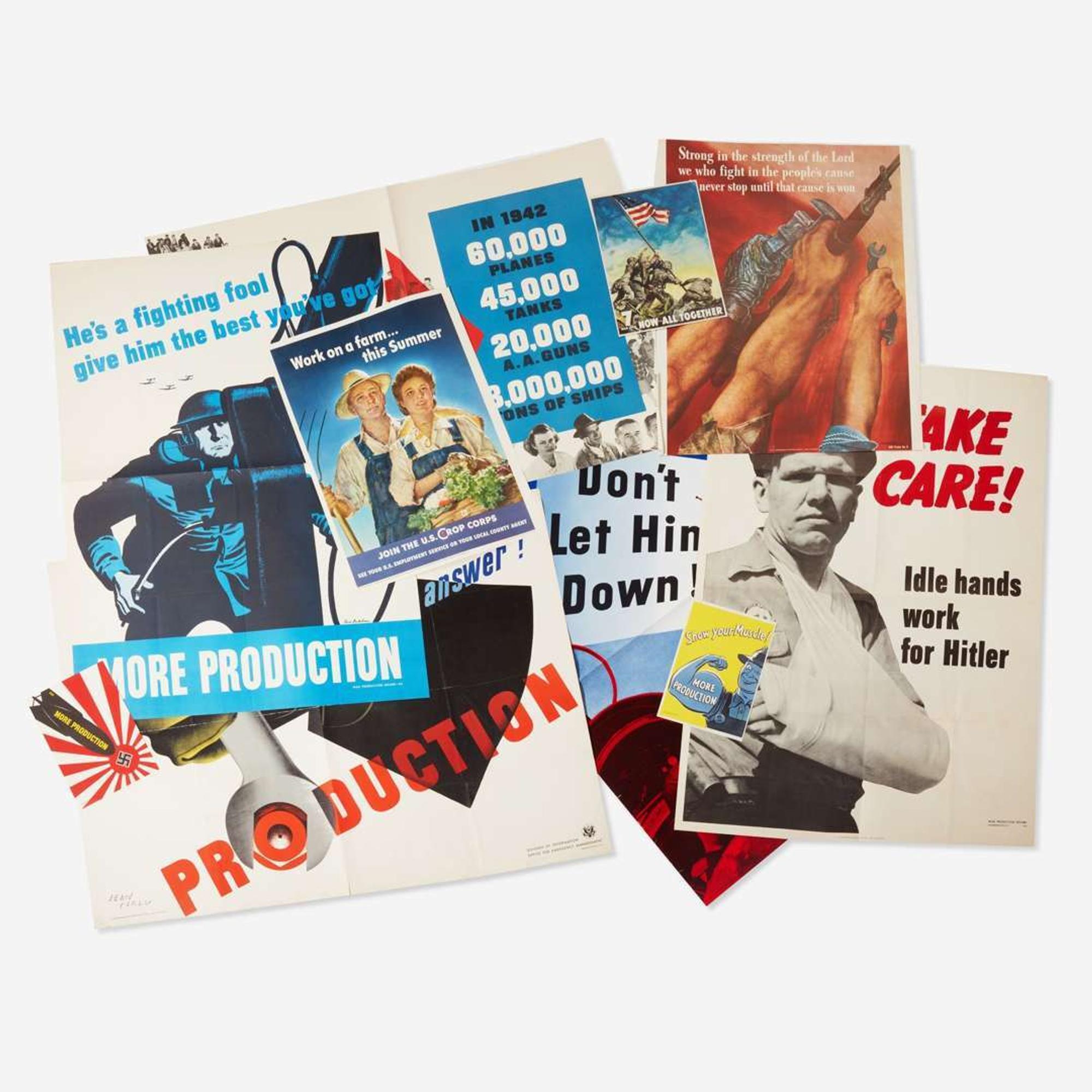 [Posters] [World War II] Group of 75 WWII Posters