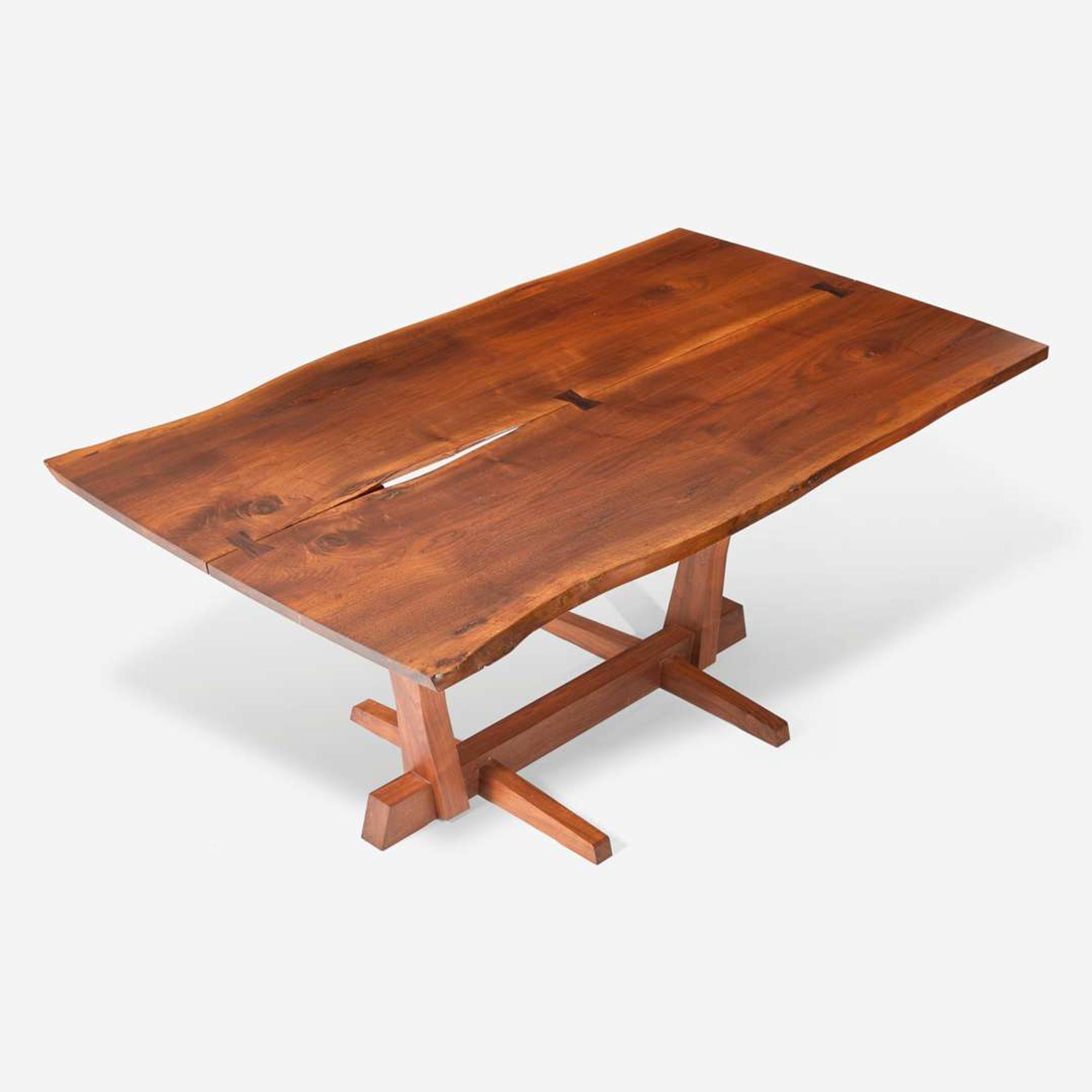 George Nakashima (American, 1905-1990) Fine "Conoid" Dining Table, New Hope, Pennsylvania, 1972